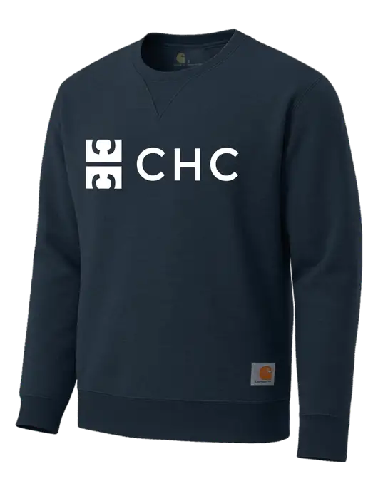 Carhartt Navy Midweight Crewneck Sweatshirt w/CHC Logo