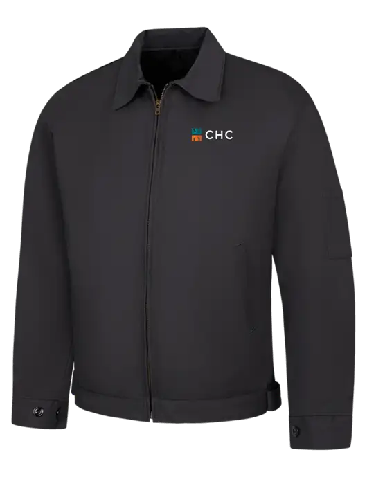 Red Kap Dark Grey Slash Pocket Jacket w/CHC Logo
