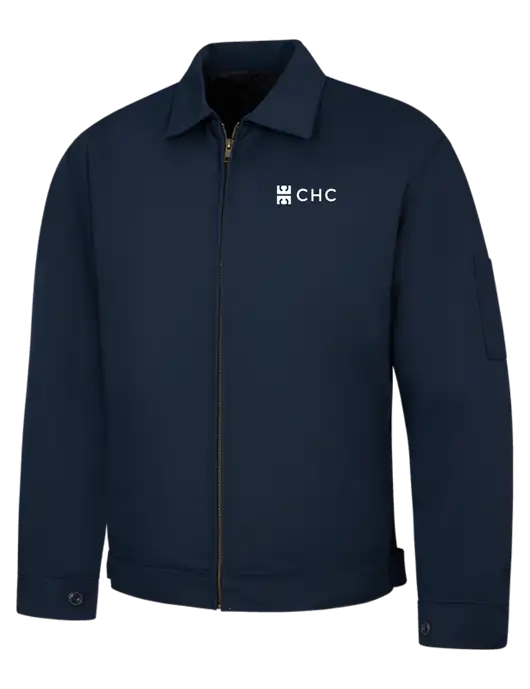 Red Kap Navy Slash Pocket Jacket w/CHC Logo