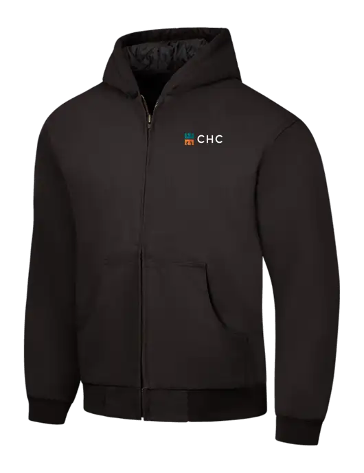 CornerStone Black Duck Cloth Hooded Work Jacket w/CHC Logo