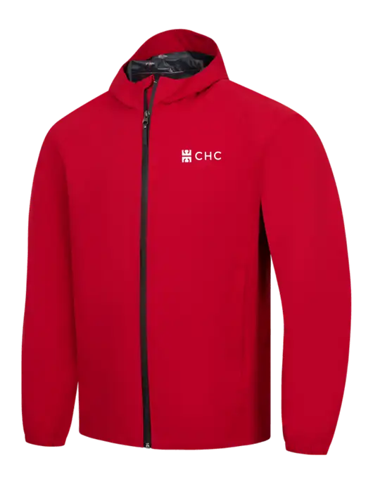 Red Essential Rain Jacket w/CHC Logo