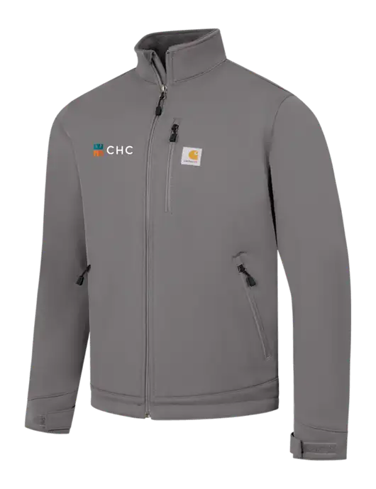 Carhartt Dark Medium Grey Crowley Soft Shell Jacket w/CHC Logo