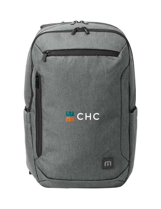TravisMathew Medium Grey Heather Duration Backpack w/CHC Logo