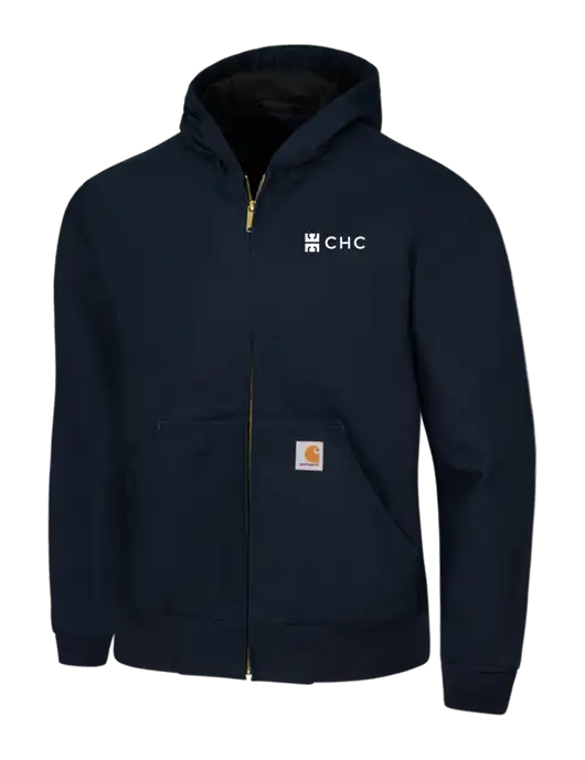 Carhartt Navy Thermal Lined Duck Active Jacket w/CHC Logo