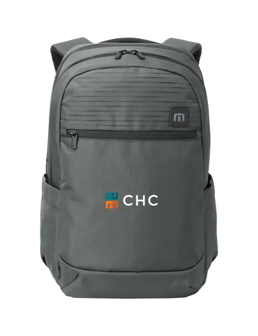 TravisMathew Dark Medium Grey Approach Backpack w/CHC Logo