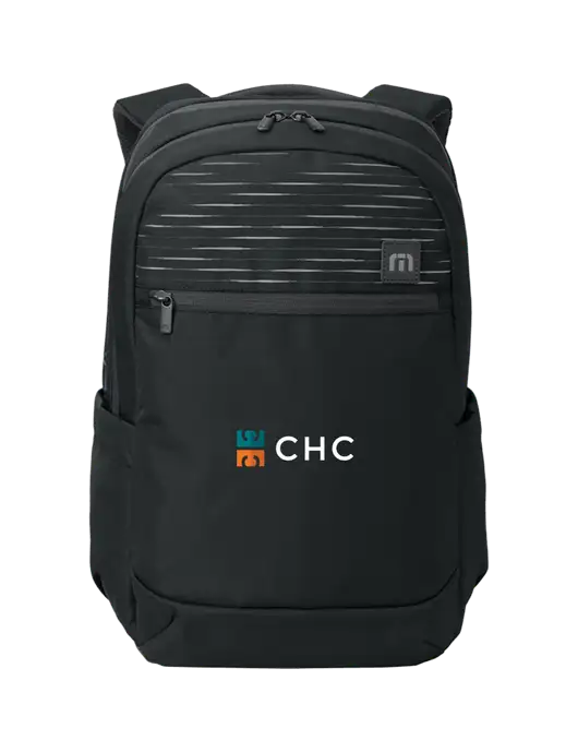TravisMathew Black Approach Backpack w/CHC Logo