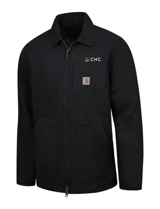 Carhartt Black Sherpa-Lined Coat w/CHC Logo