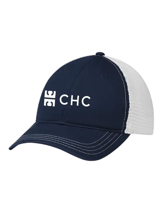 Richardson 111 Garment Washed Trucker Cap Navy w/White Mesh w/CHC Logo