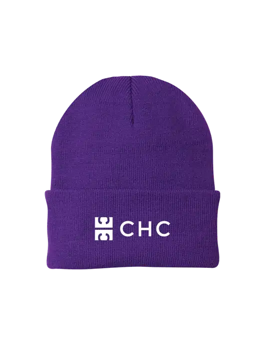 Purple Knit Cap w/CHC Logo