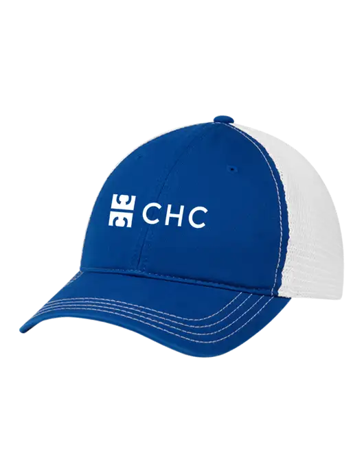 Richardson 111 Garment Washed Trucker Cap Royal w/White Mesh w/CHC Logo