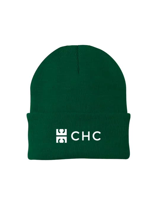 Dark Green Knit Cap w/CHC Logo