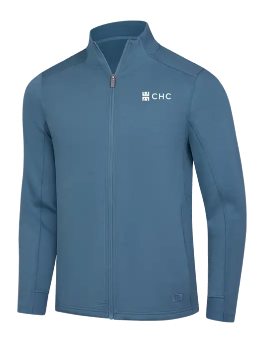 OGIO Light Slate Blue Transcend Full-Zip w/CHC Logo