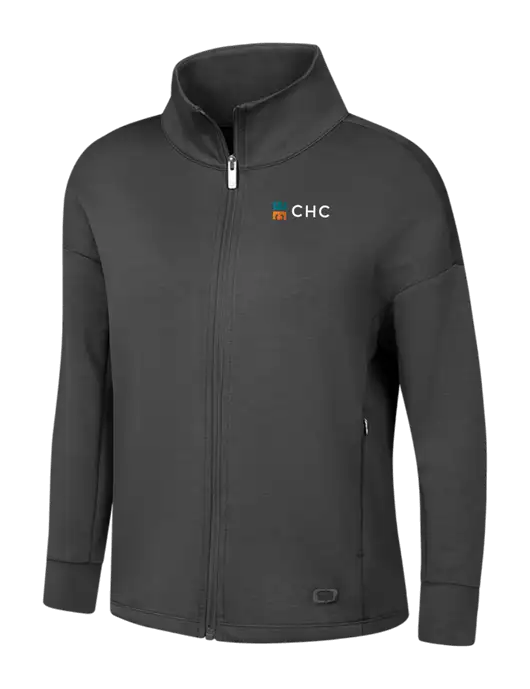 OGIO Womens Dark Grey Transcend Full-Zip w/CHC Logo