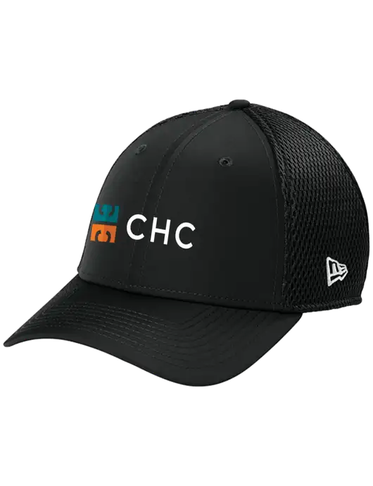 New Era 39THIRTY Performance Stretch Black Mesh Cap w/CHC Logo