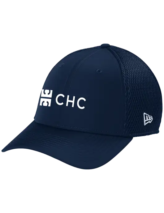 New Era 39THIRTY Performance Stretch Dark Navy Mesh Cap w/CHC Logo