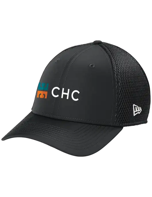 New Era 39THIRTY Performance Stretch Charcoal Grey Mesh Cap w/CHC Logo