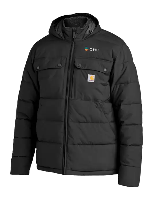 Carhartt Montana Black Insulated Hooded Jacket w/CHC Logo