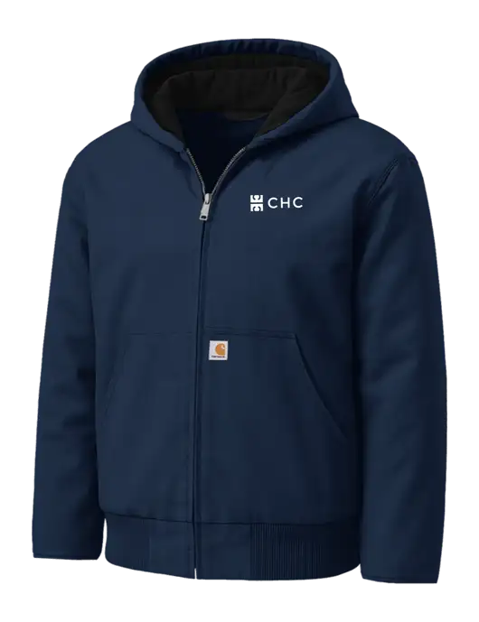 Carhartt Washed Duck Active Dark Navy Jacket w/CHC Logo