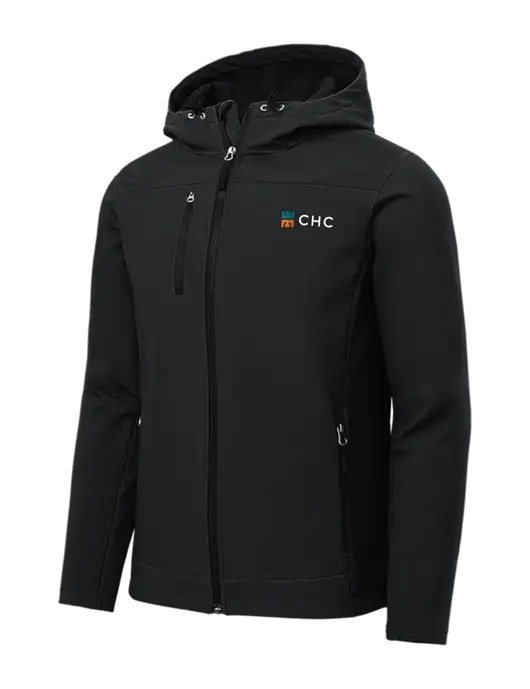 Hooded Core Black Soft Shell Jacket w/CHC Logo