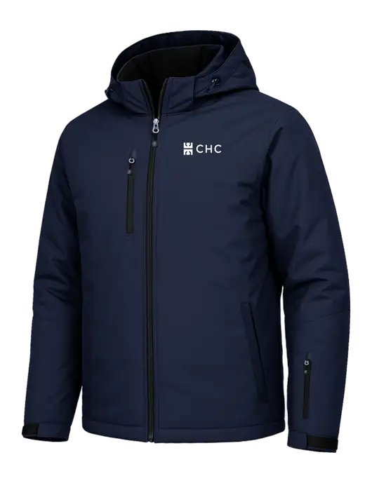 Cold Weather Vortex Light Navy/ Dark Navy Waterproof 3-in-1 Jacket with Detachable Hood w/CHC Logo, CHC Logo