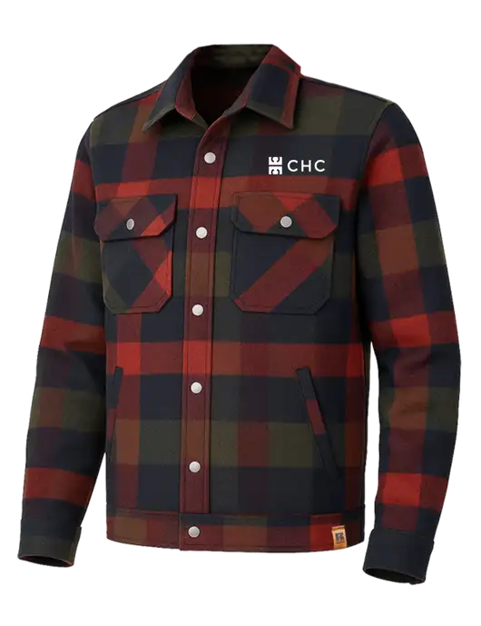 Russell Outdoors Red Plaid Basin Jacket w/CHC Logo