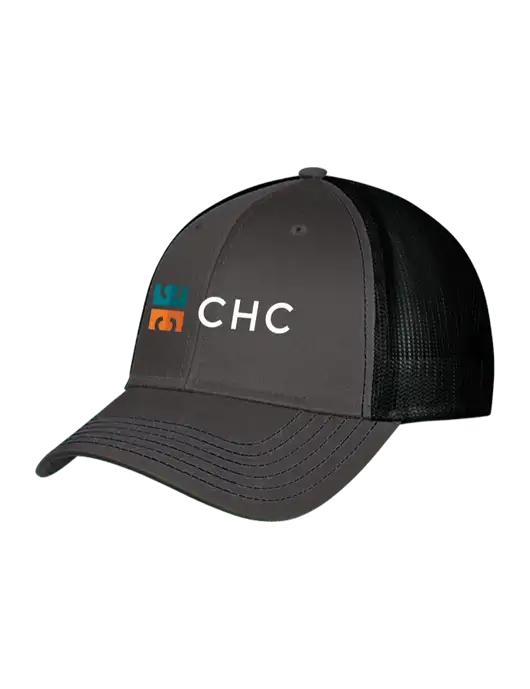 Charcoal & Black Mesh Trucker Cap Snap Back w/CHC Logo