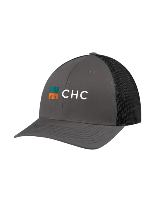 Richardson Adjustable Snapback Original 112 Trucker Cap Dark Grey w/Black Mesh w/CHC Logo