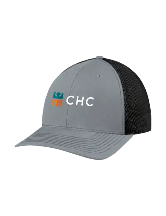 Richardson Adjustable Snapback Original 112 Trucker Cap Heather Grey w/Black Mesh w/CHC Logo