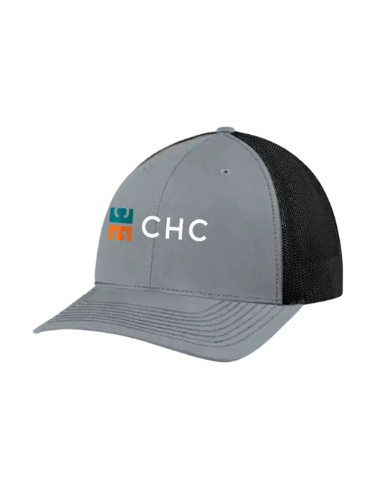 Richardson Adjustable Snapback Original 112 Trucker Cap Heather Grey w/Black Mesh w/CHC Logo