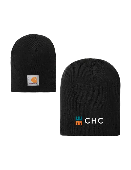 Carhartt Black Acrylic Knit Hat w/CHC Logo