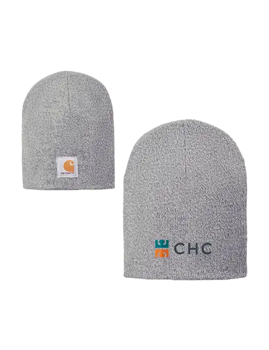 Carhartt Light Grey Heather Acrylic Knit Hat w/CHC Logo