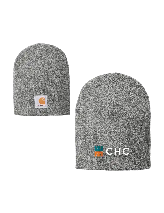 Carhartt Medium Grey Heather Acrylic Knit Hat w/CHC Logo