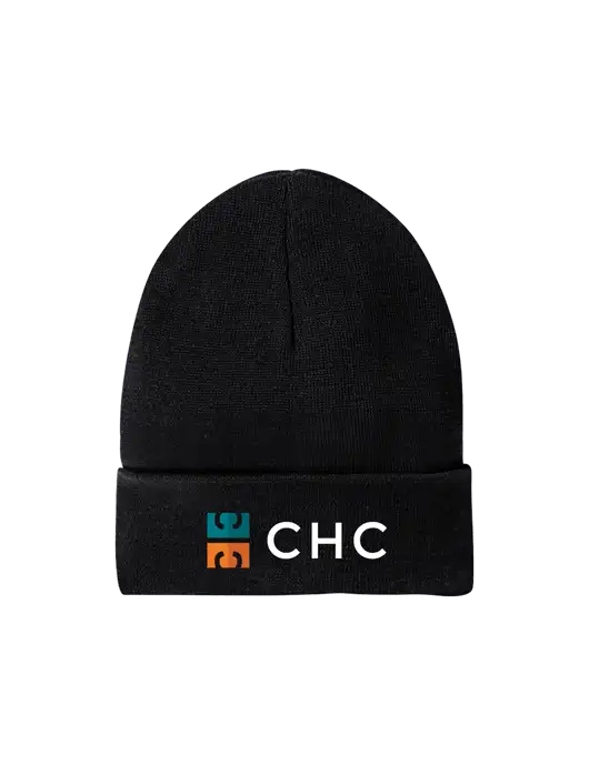 Recycled Black Beanie w/CHC Logo