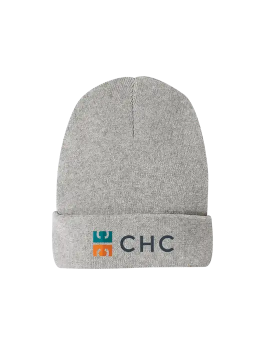 Recycled Light Heather Grey Beanie w/CHC Logo