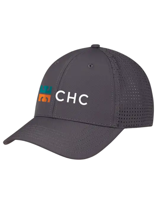 Charcoal Performance Stretchable Cap Hook & Loop w/CHC Logo
