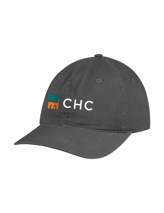 Garment Washed Unstructured Twill Charcoal Cap w/CHC Logo