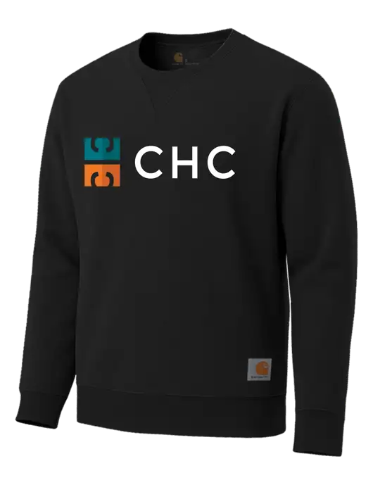 Carhartt Black Midweight Crewneck Sweatshirt w/CHC Logo