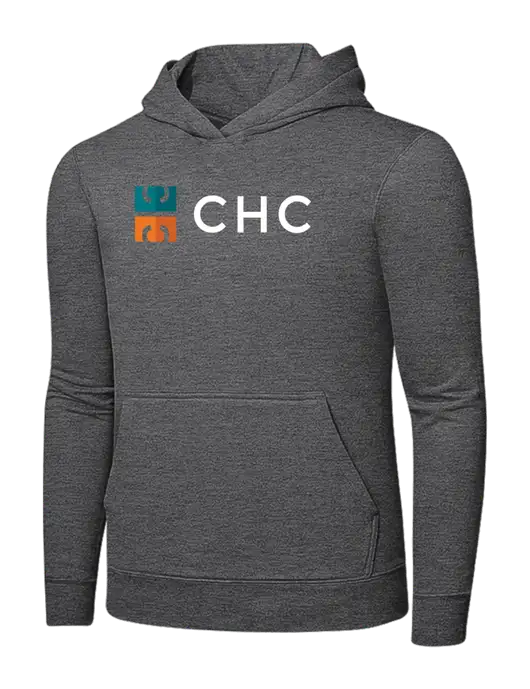 Graphite Heather 7.8. oz Ring Spun Hooded Sweatshirt w/CHC Logo