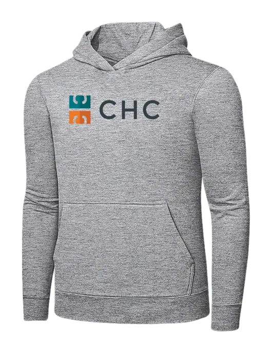 Light Grey Heather 7.8 oz Ring Spun Hooded Sweatshirt w/CHC Logo