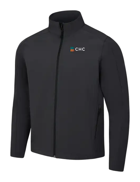 Black Charcoal Heather Core Soft Shell Jacket w/CHC Logo