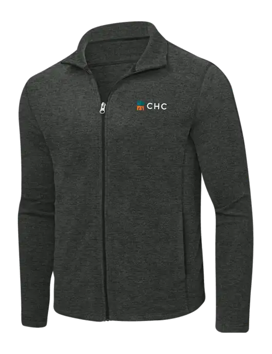 Charcoal Heather Microfleece Full-Zip Jacket w/CHC Logo