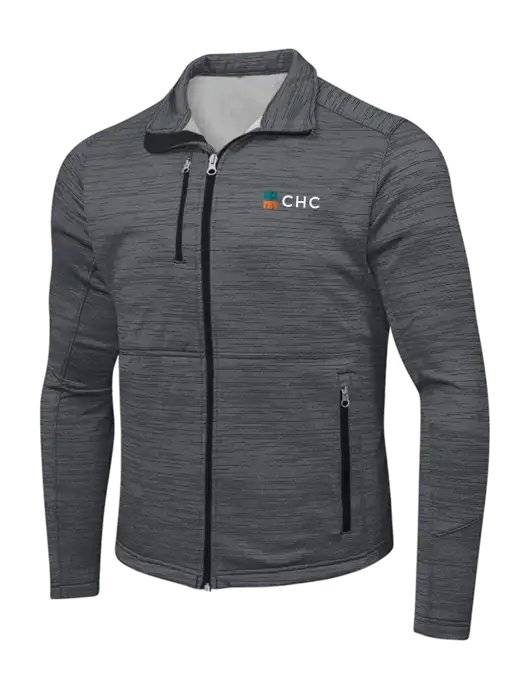 Dark Grey Digi Stripe Fleece Jacket w/CHC Logo