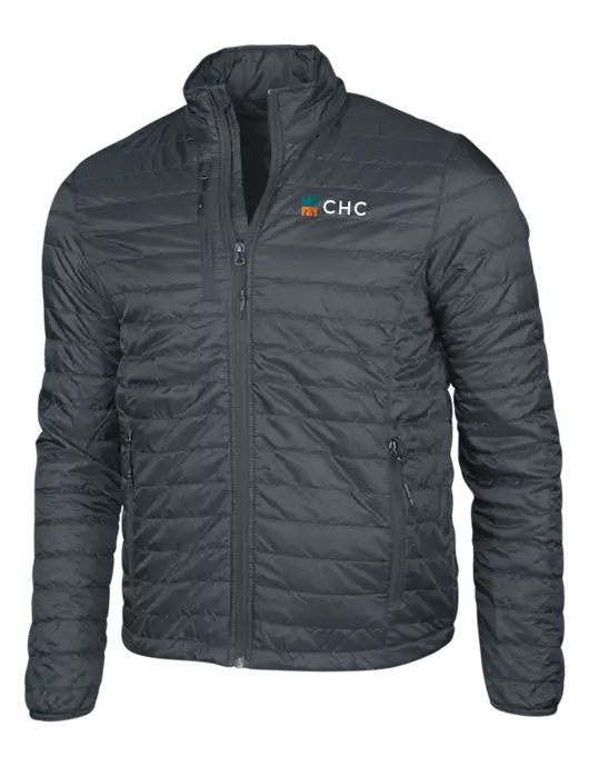 Dark Grey Puffy Packable Jacket w/CHC Logo
