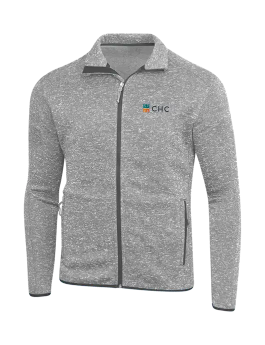 Grey Heather Sweater Fleece Jacket w/CHC Logo