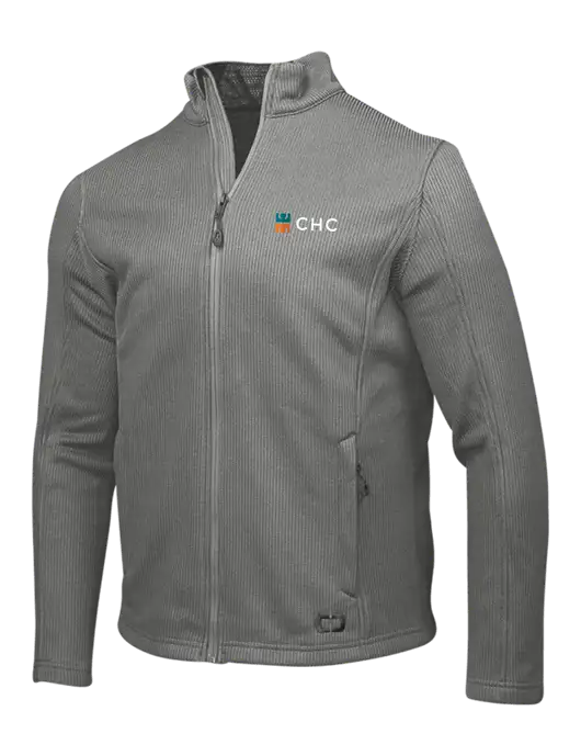 OGIO Medium Grey Grit Fleece Jacket w/CHC Logo