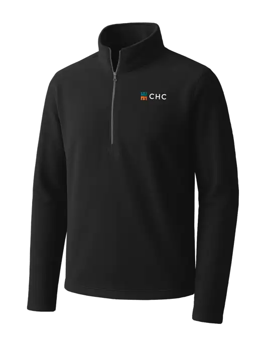 Black Microfleece 1/2 Zip Pullover w/CHC Logo