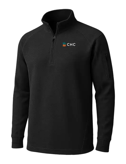 Black Tech Fleece 1/4 Zip Pullover w/CHC Logo