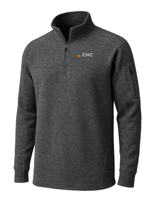 Graphite Heather Tech Fleece 1/4 Zip Pullover w/CHC Logo