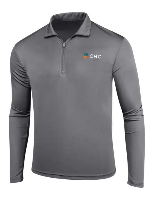 Medium Grey PosiCharge Competitor 1/4 Zip Pullover w/CHC Logo