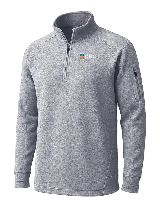 Grey Heather Tech Fleece 1/4 Zip Pullover w/CHC Logo